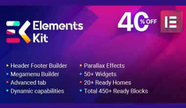 Elements Kit - All In One Addons for Elementor Page Builder