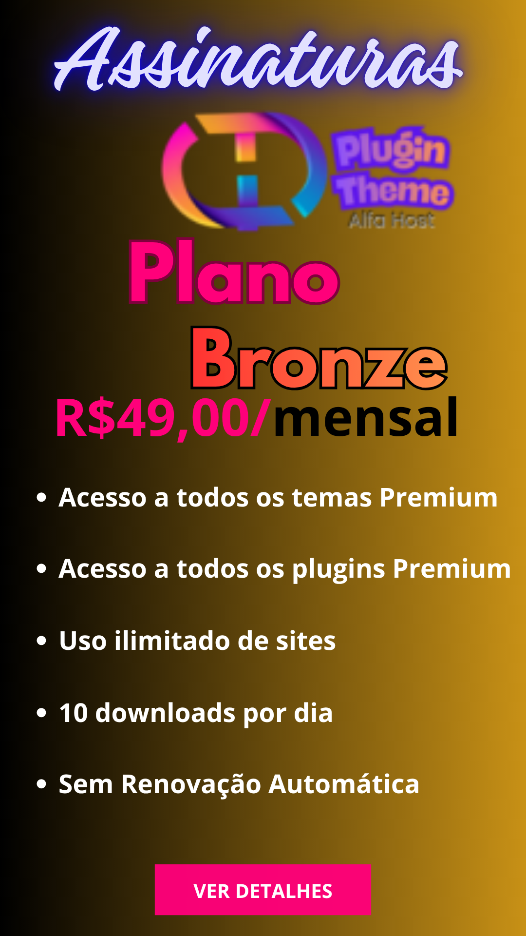 Plano Bronze - Mensal